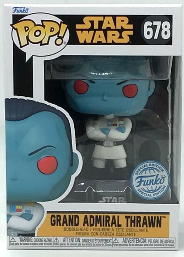 Funko Pop! Star Wars Rebels Grand Admiral Thrawn #678 Special ED with Protector