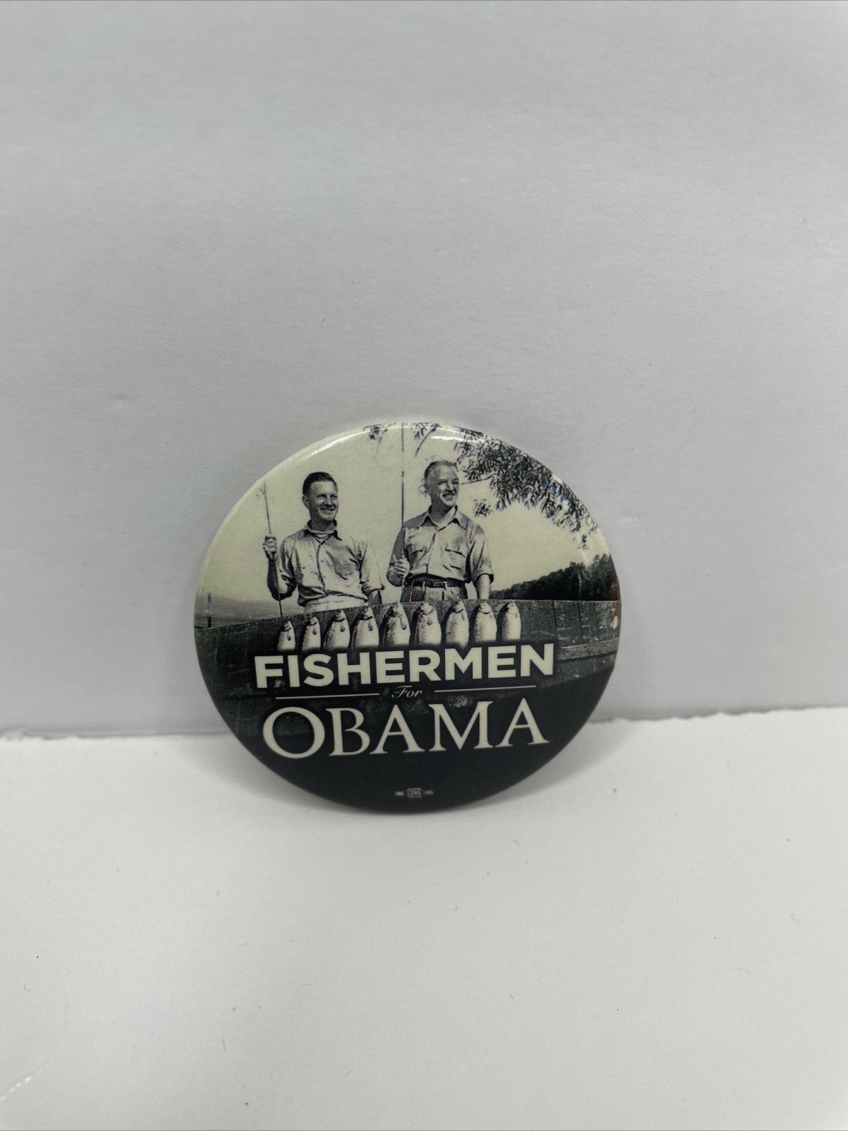Fishermen for Barack OBAMA 2008 Official Campaign Pin Pinback Button