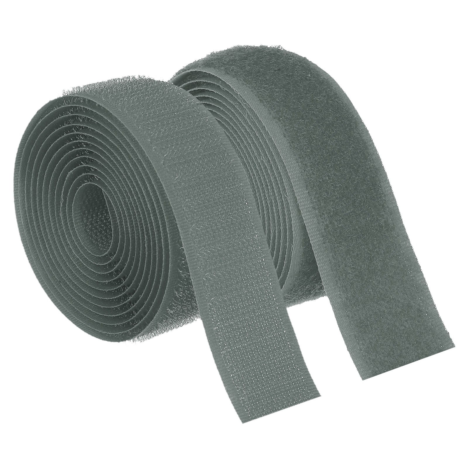1.5 Yard 3/4 Inch(20mm) Width Sew on Hook and Loop Strips, Dark Gray
