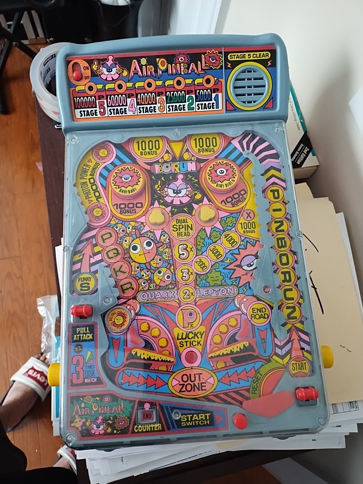 Air Pinball Tandy Radio Shack Table Top Game Vintage Retro Toy 60-2559 - WORKS