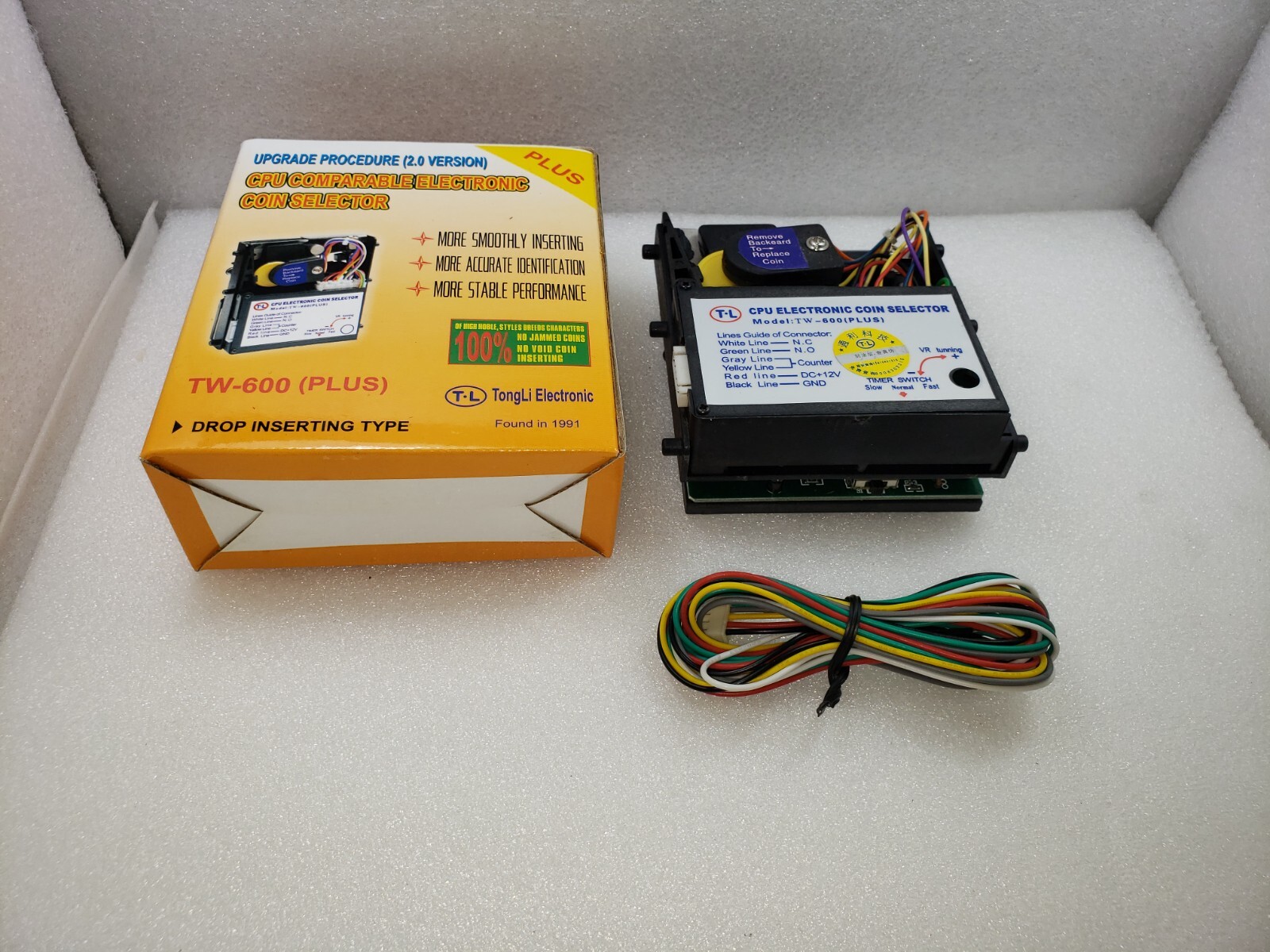 Coin Selector TW-600 (CPU comparable) for Arcade Machine Video Game Arcade Parts
