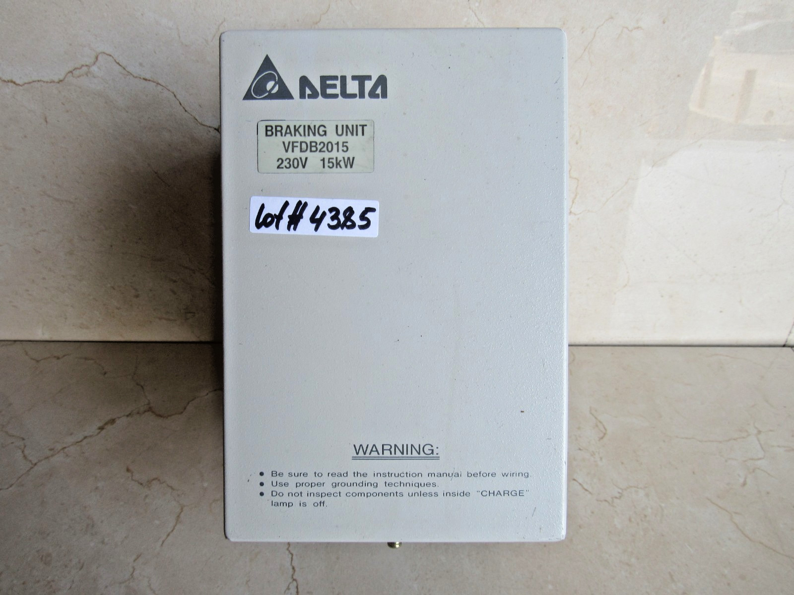Delta Braking Unit VFDB2015 Lot # 4385 Listed by Mike