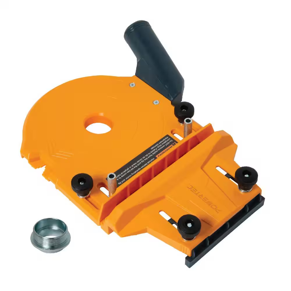 Router Dado Jig for Precision Dado Cuts with Adjustable Fence and Builtiin Dust