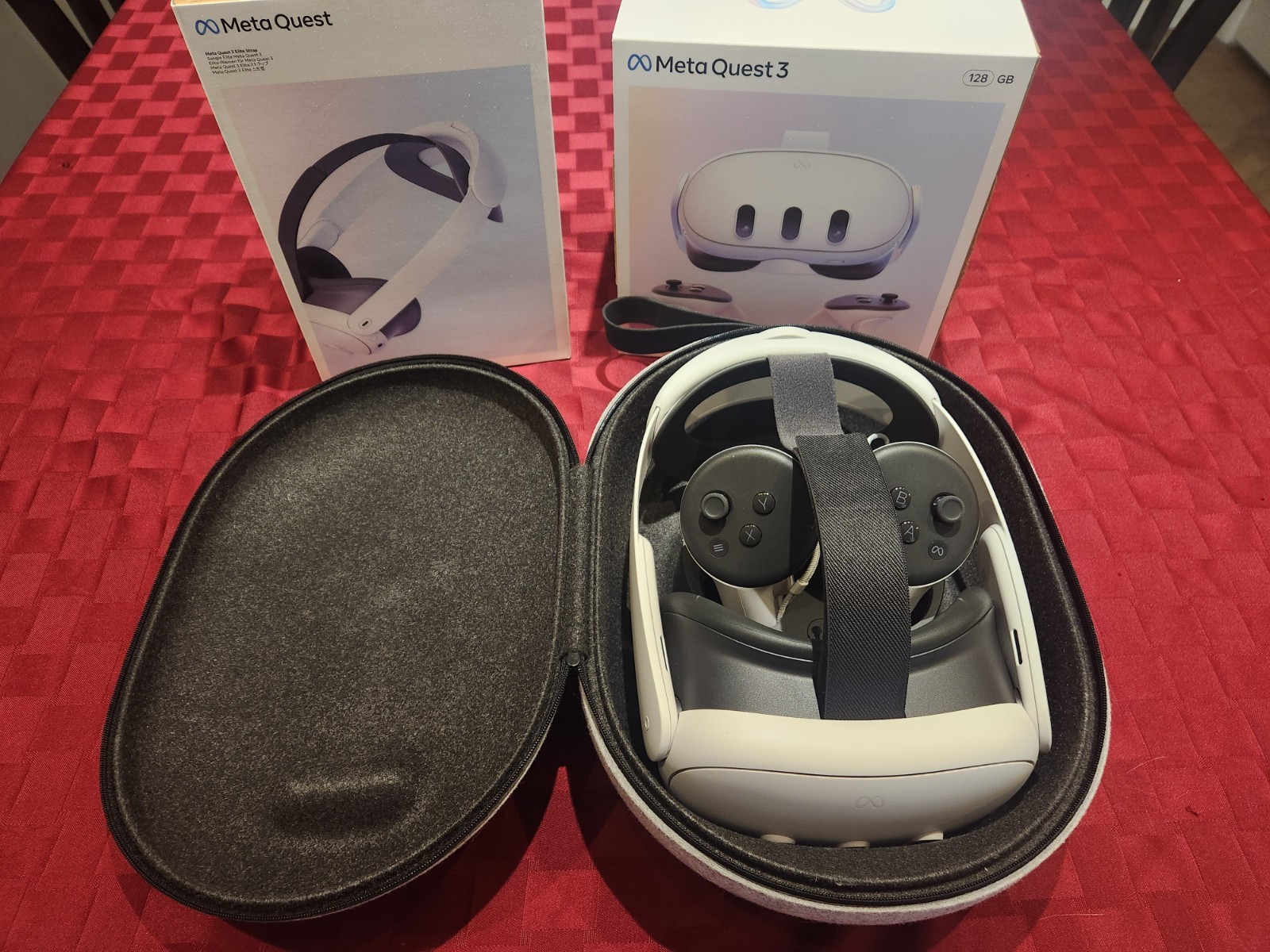 Meta Quest 3 128GB VR Headset + Accessories (Barely Used)