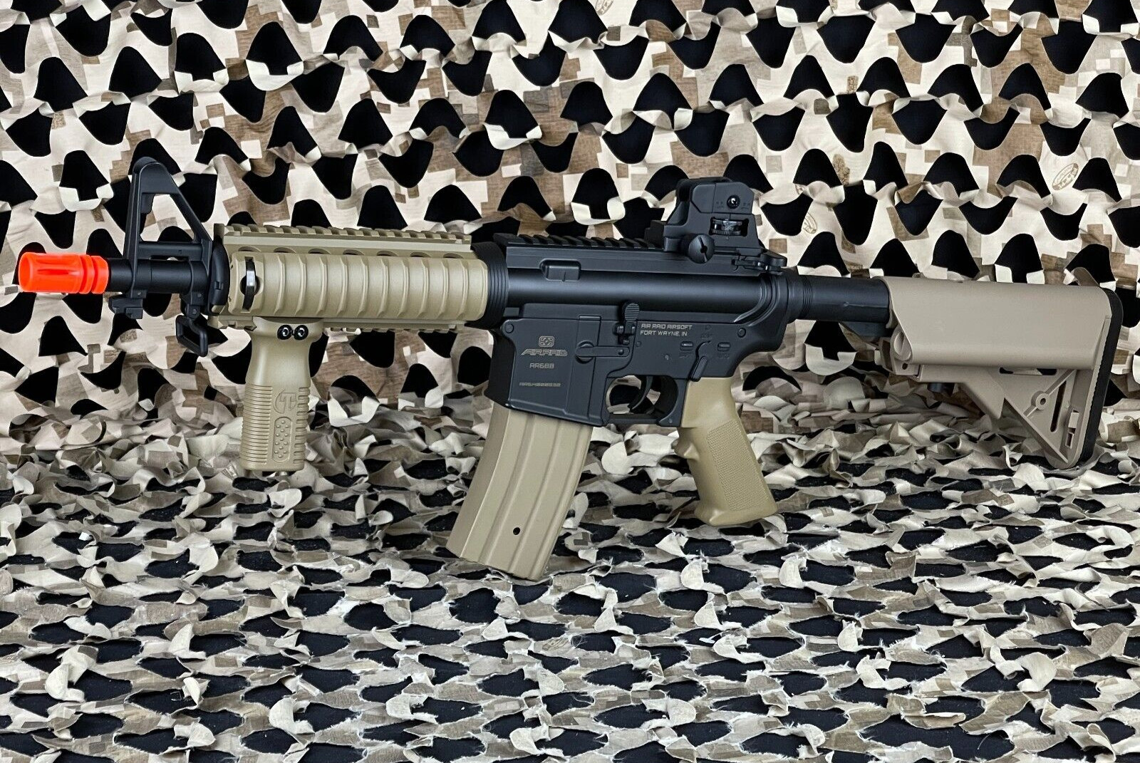 NEW Air Raid AR6 AEG Airsoft Gun Combo - Tan (94501)