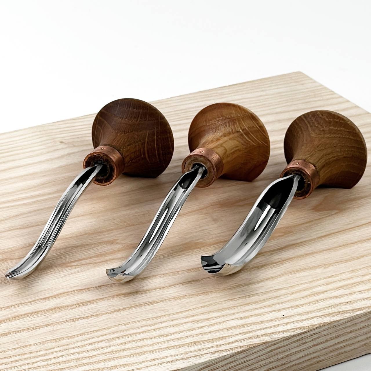 STRYI Palm Short Bent Gouge #9 | Detail Wood Carving Relief Tools