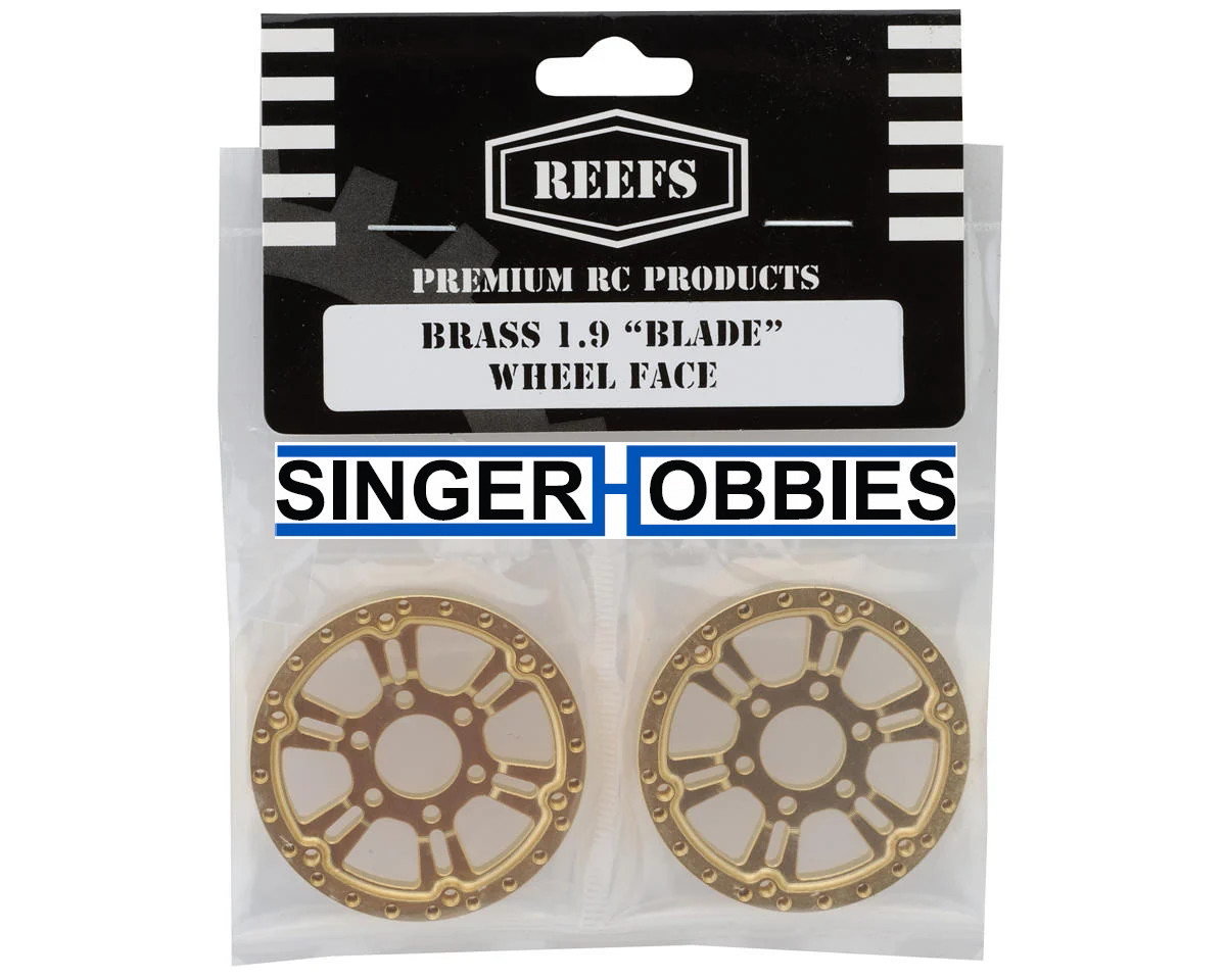 REEFS SEHREEFS256 Brass 1.9" "BLADE" Reversible Offset Wheel Face Set (2) 35g Ea