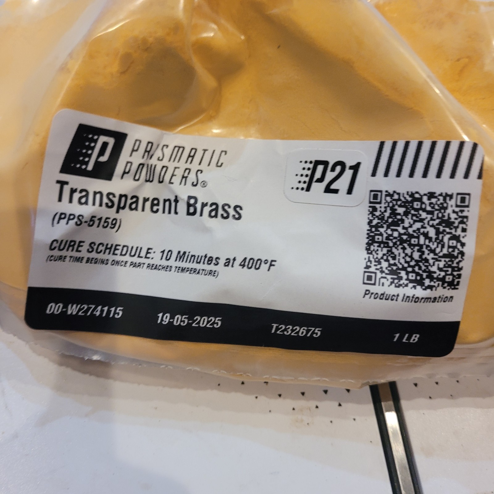 PRISMATIC POWDERS® Transparent Brass (1 LB / PPS-5159)