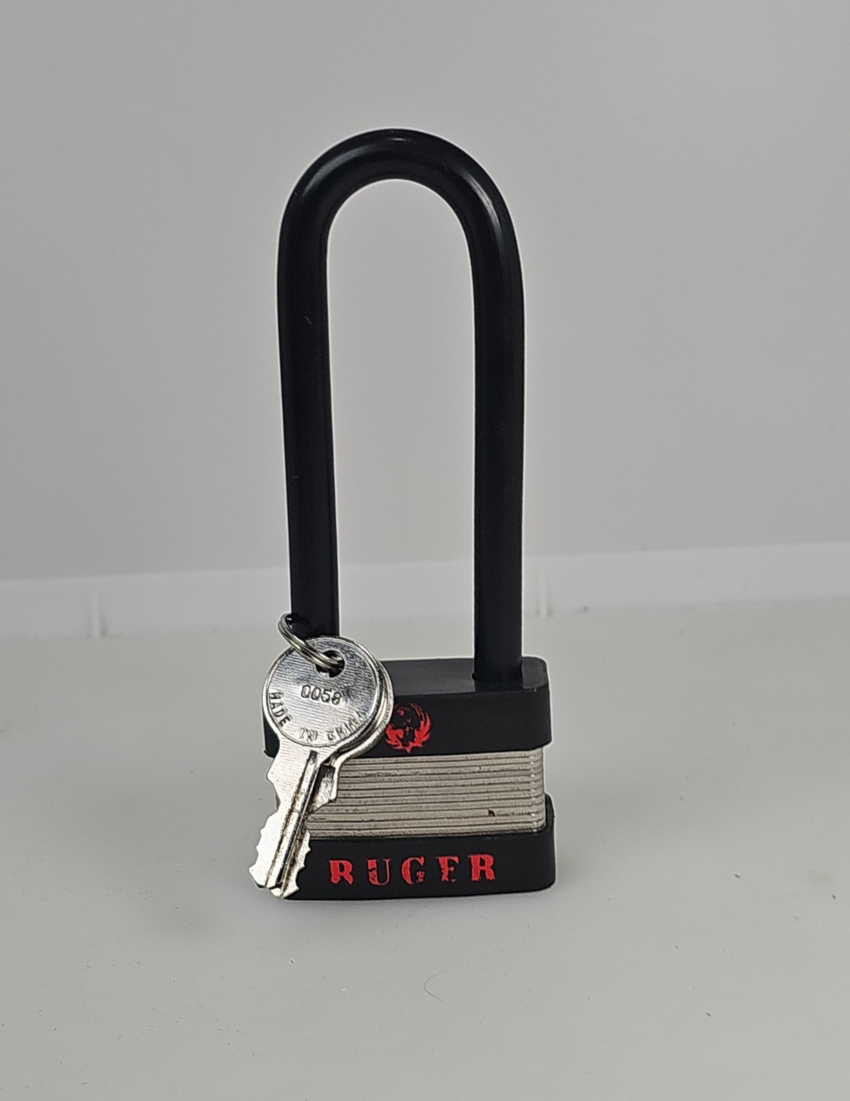 Ruger Regal 5035A Safety Firearm Pistol Gun Lock Padlock & 2 Keys Long Locksport
