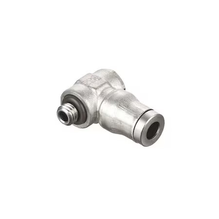 Legris 3618 04 10 Metric All Metal Push-To-Connect Fitting, Brass, Silver