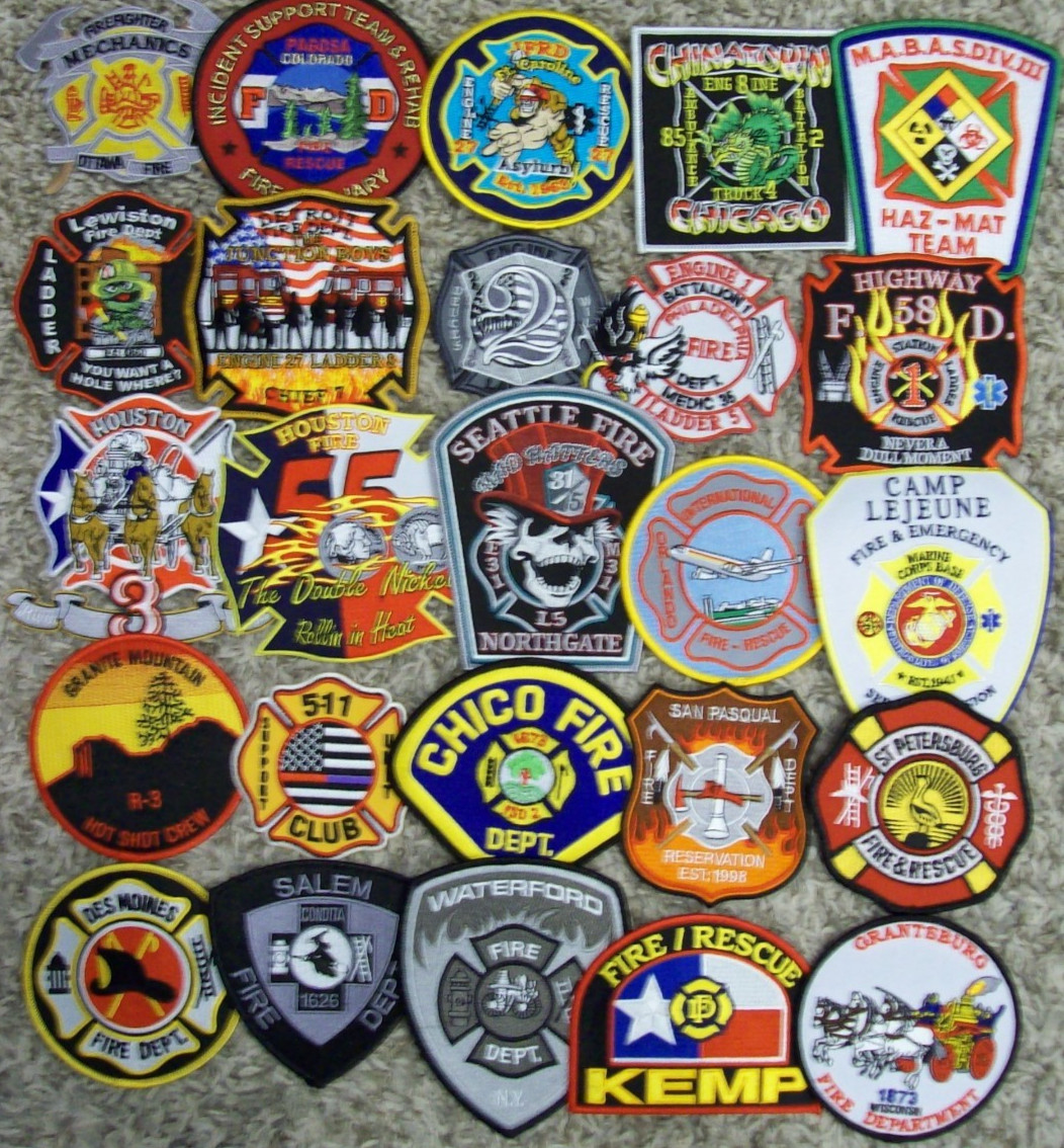 *NEW*  *CLEARANCE*  25 Total Various Fire Patches  Set # 78 NO DUPLICATES IN SET