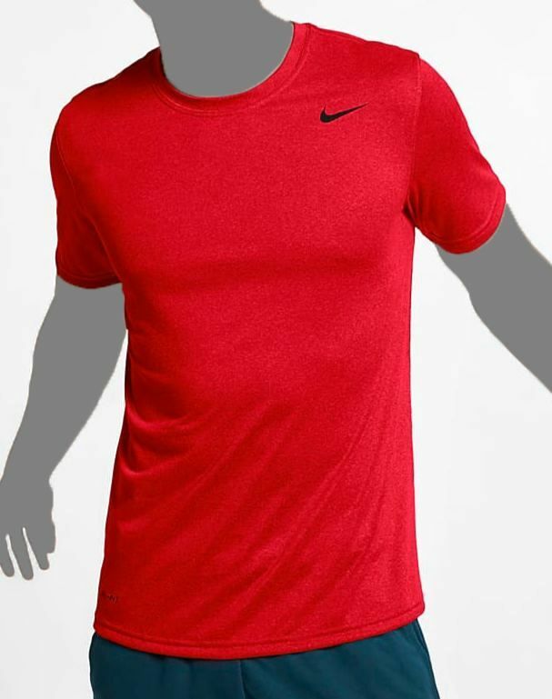 $25 Nike Men's Red Short-Sleeve Athletic Crew Neck Logo T-Shirt Size Medium