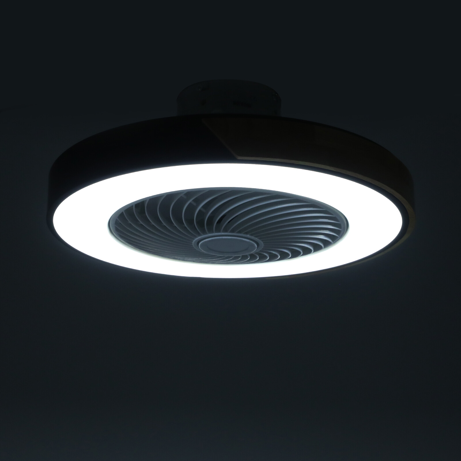 21.6" Modern Led Ceiling Fan Lights Flush Mount Light Kit With Remote Control