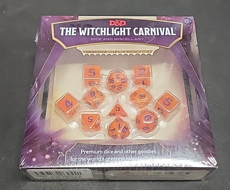 D&D The Witchlight Carnival Dice & Miscellany Dungeons and dragons New in Box!!!