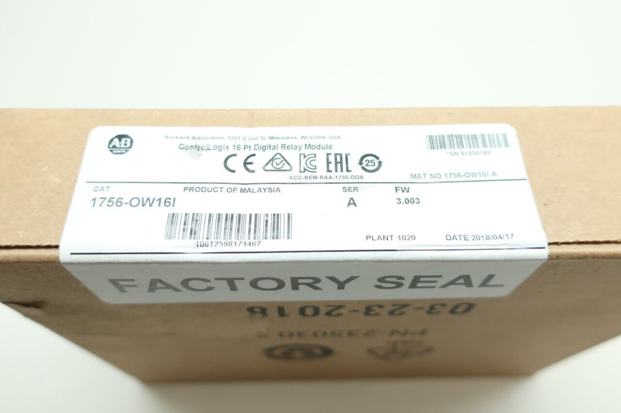 Allen Bradley 1756-OW16I Controllogix Isolated Output Module Ser A