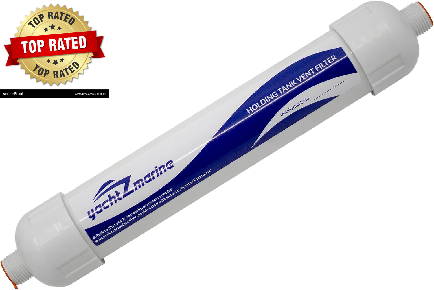 Holding Tank Vent Filter - Fits 5/8" Vent Hose Applications - Direct Generic Rep