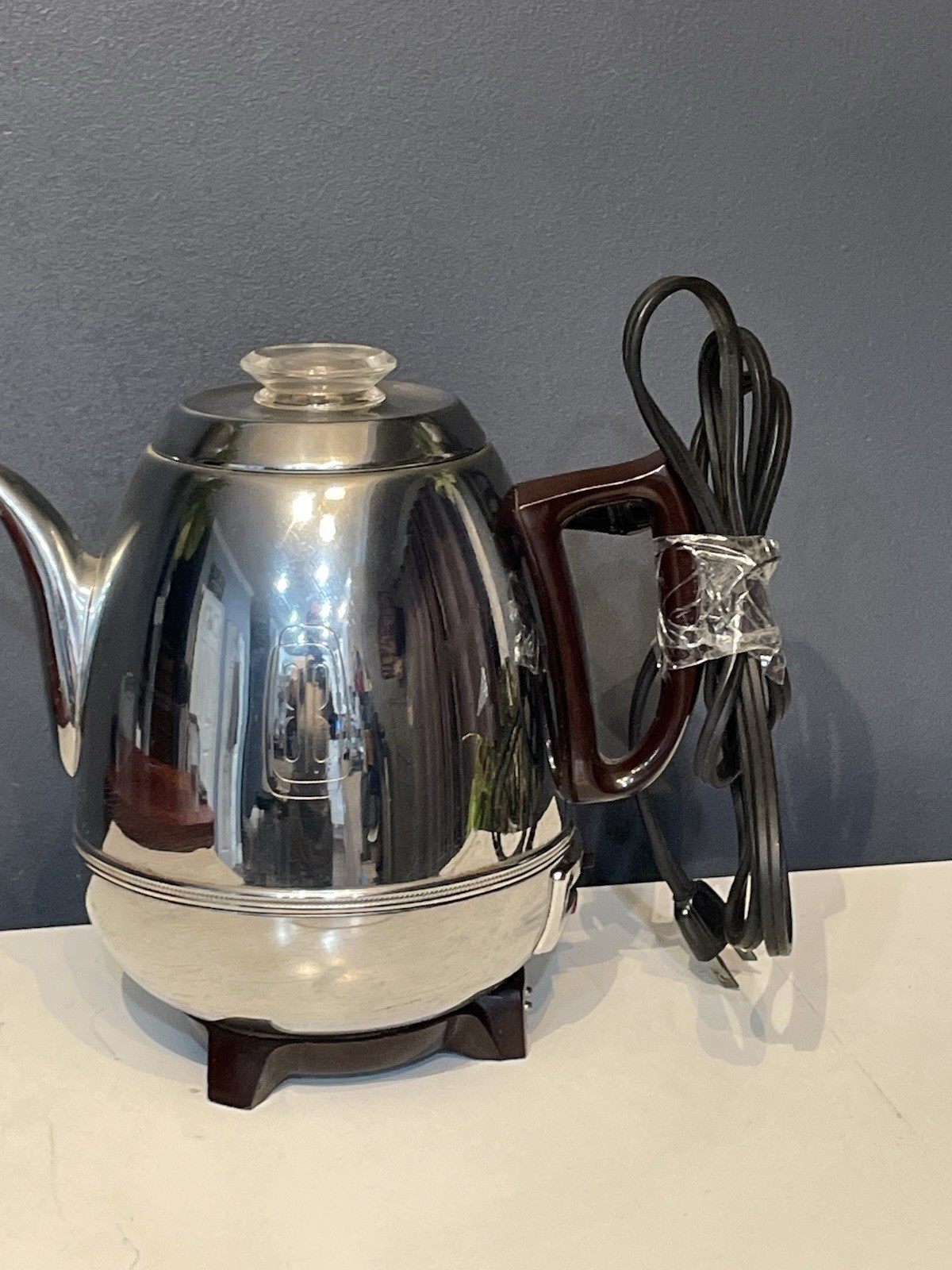 Vintage GE General Electric 33P30 Automatic Coffee Percolator Chrome Complete US