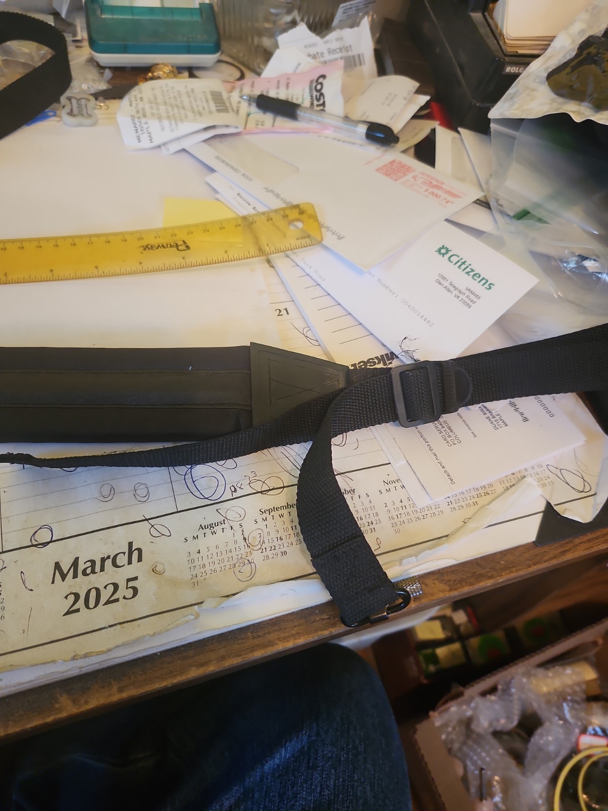 Benjamin Rifle Sling Cloth Black 40"long