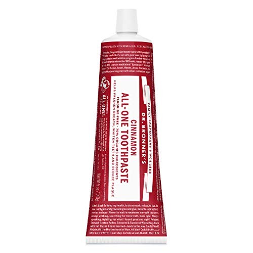 Dr. Bronner’s - All-One Toothpaste (Cinnamon, 5 Ounce) - 70% Organic