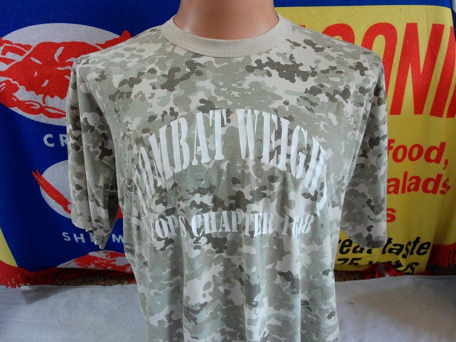 COMBAT WEIGHT Tops Charter 1648 t Shirt Men's 2XL Military Tactical CAMO ROTHCO