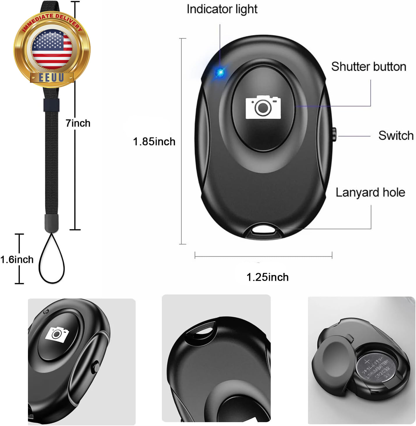 Wireless Camera Shutter Clicker | Camera Shutter Remote Control for Iphone & And