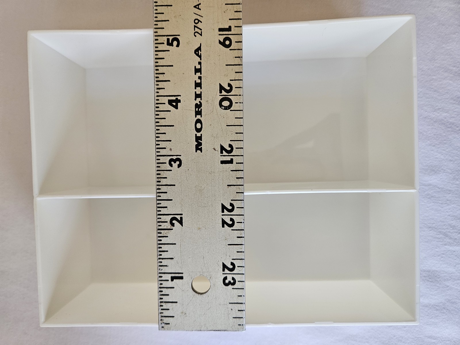 2 NEW Three Lattice multi-compartment plastic organizers in clear plastic