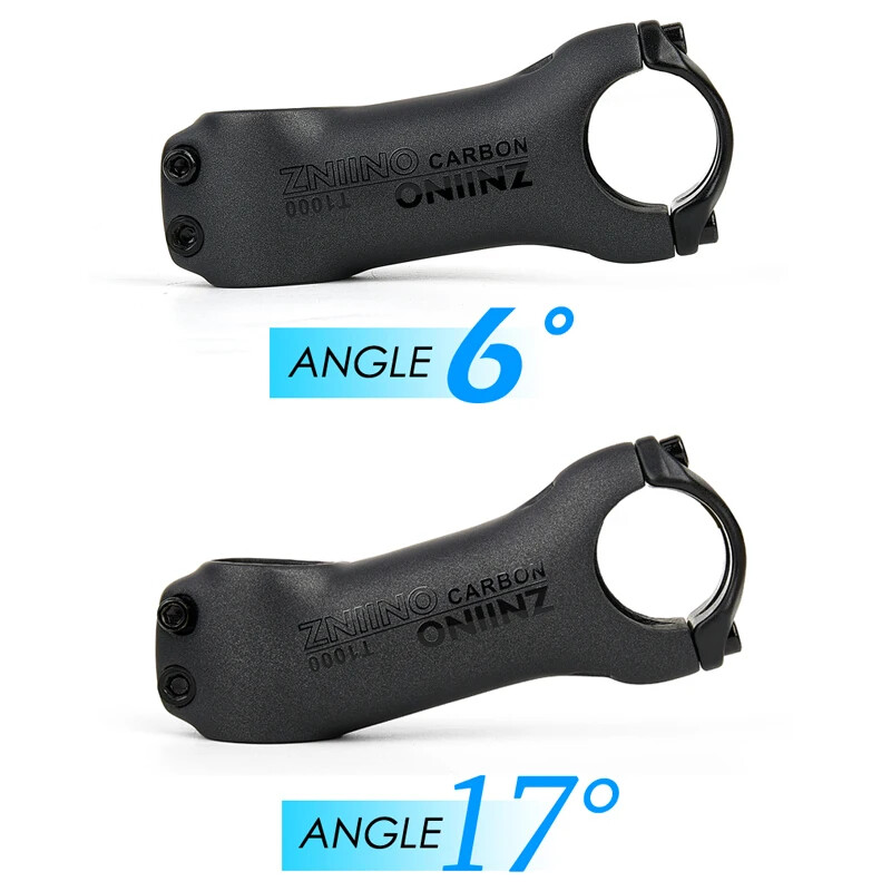 Carbon MTB Road Bicycle Stems 6/17 Degree 31.8MM Positive/Negative Power Parts