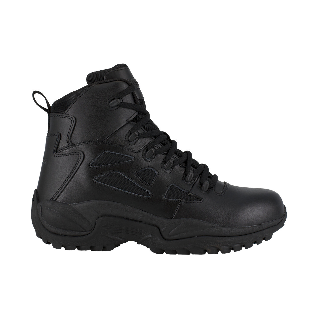 REEBOK BLACK 6" STEALTH BOOT SIDE ZIP SOFT TOE BOOTS RB8678 - ALL SIZES - NEW