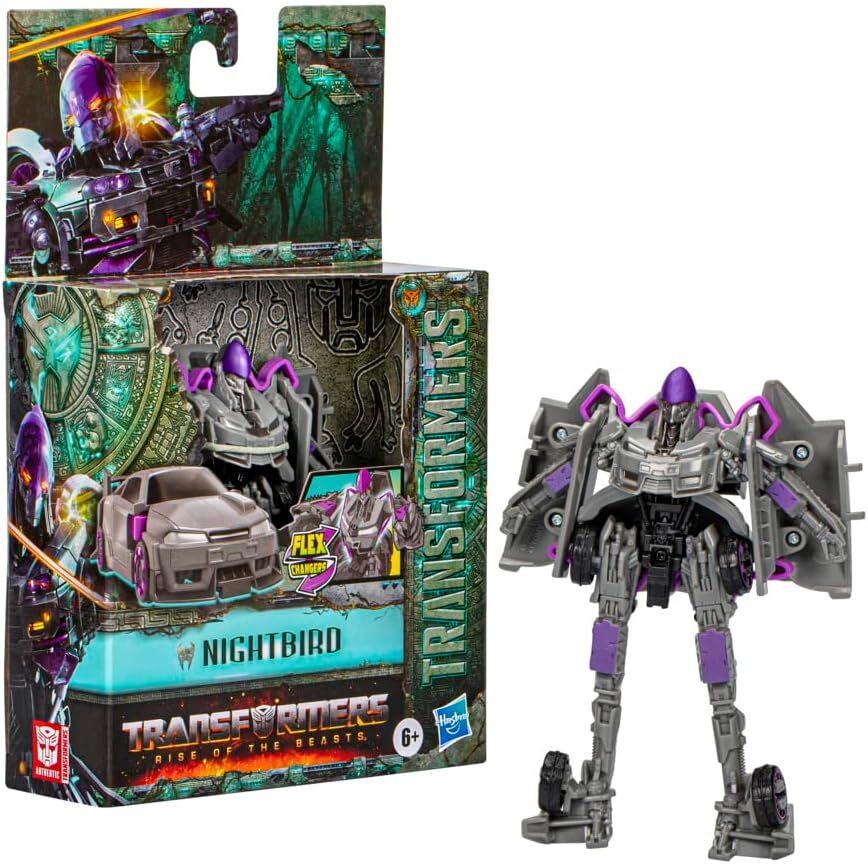 Transformer Rise of the Beast Movie Flex Changer Nightbird Action Figure