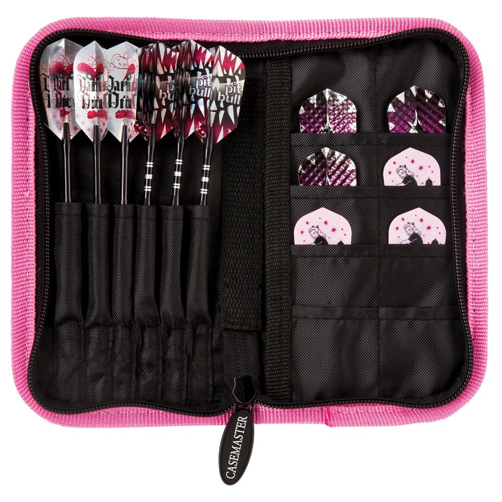 Casemaster Deluxe Pink Nylon Dart Case - MULTI ONE SIZE