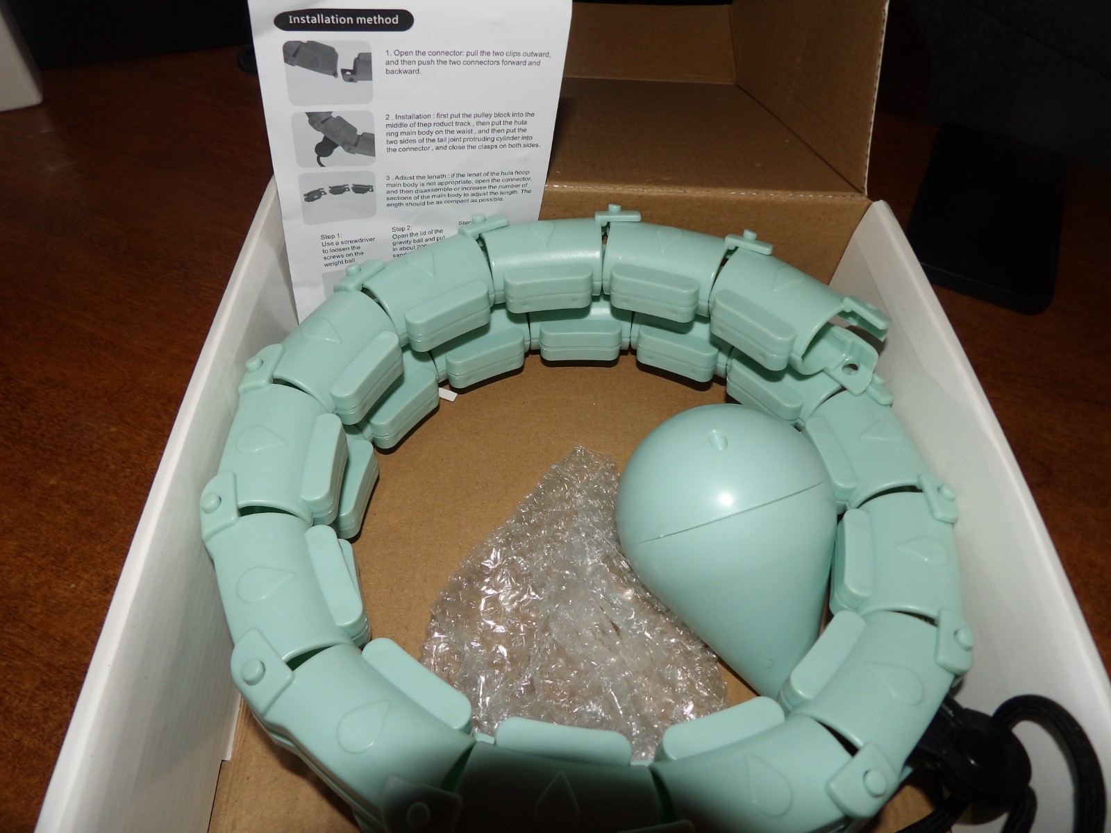 JKSHMYT Weighted Hula Circle Hoops for Adult Fitness in Box