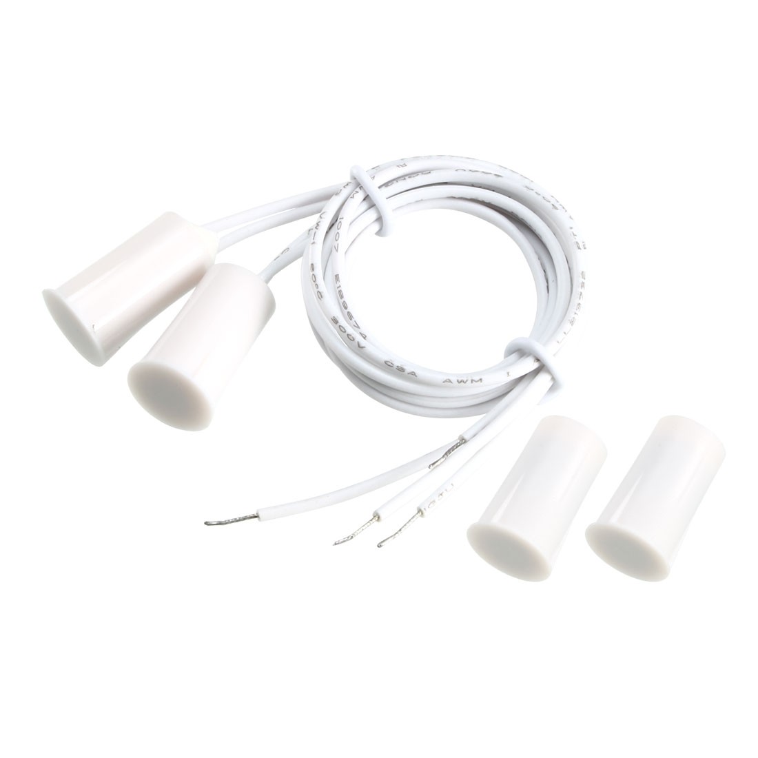 2pcs RC33 NC Recessed Wire Door Contact Sensor Alarm Magnetic Reed Switch