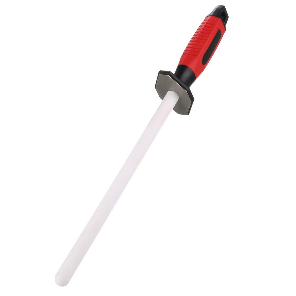 14 inch Sharpening Rod, 2 in 1 Diamond Ceramic, Grit 400/1000, Knife Hone