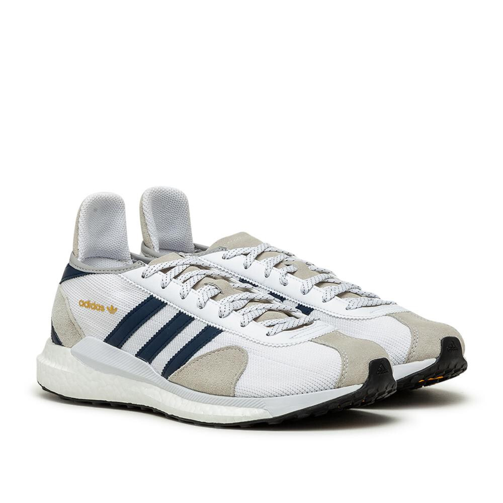 [FZ0551] Mens Adidas Tokio Solar HM White Navy Black Sneaker - Discoloring