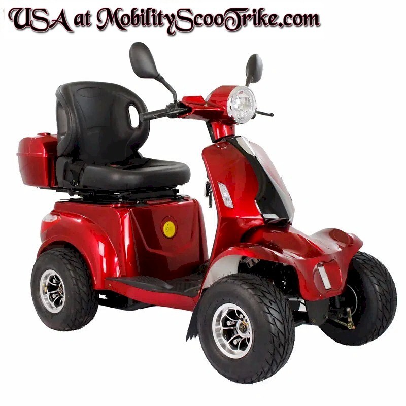 Fat tire heavy-duty four wheels electric mobility scooter off-road adult senior