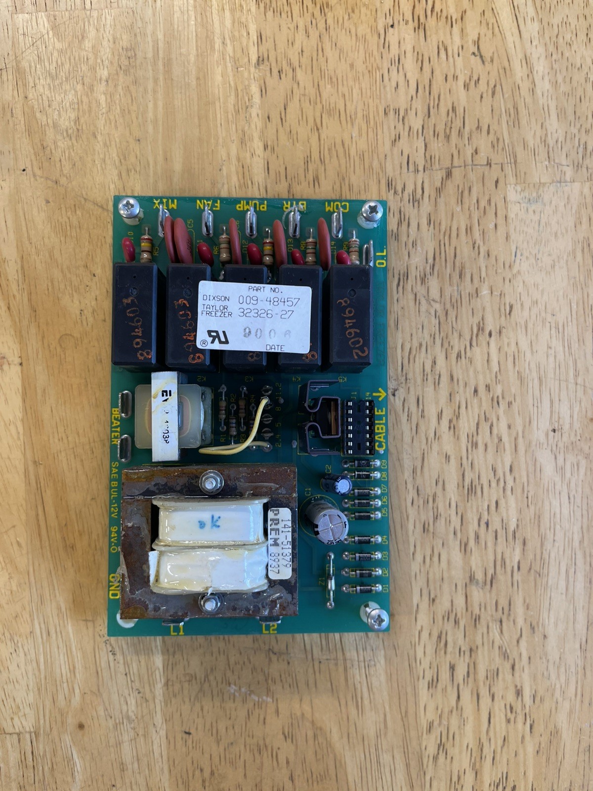 Taylor Ice Cream Machine Power Board 339-27 X32326 | X69574