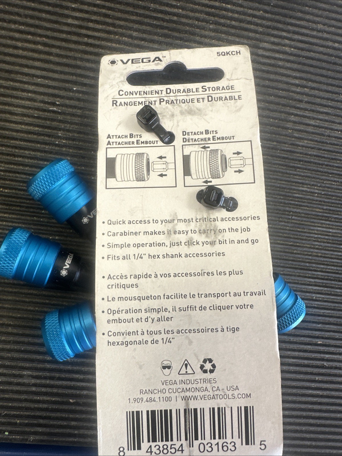 New Vega Keychain Bit Holders 1/4 5QKCH