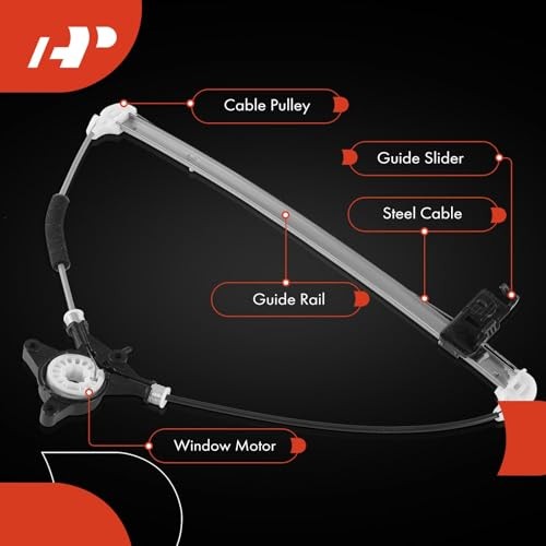 Rear Left Driver Side Power Window Regulator Without Rear Driver Side (LH)