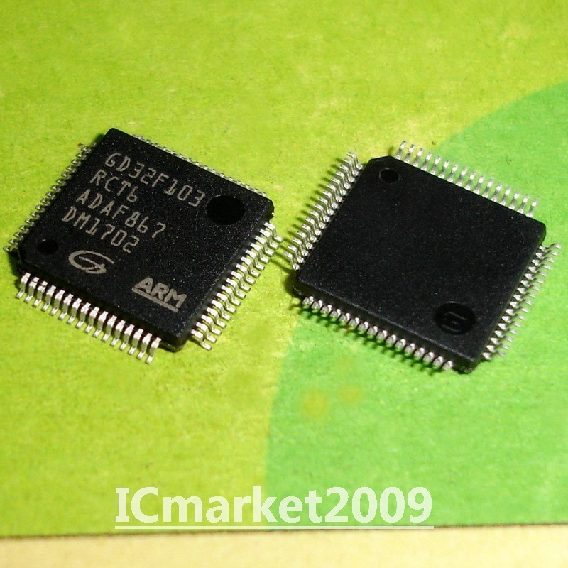 2 PCS GD32F103RCT6 LQFP-64 GD32F103 RCT6 32-bit General Purpose MCU Chip IC