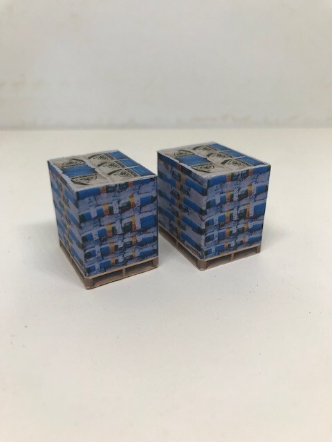 2- 1/64  Pioneer soy bean  Seed Sacks Pallets FARM,DIORAMA