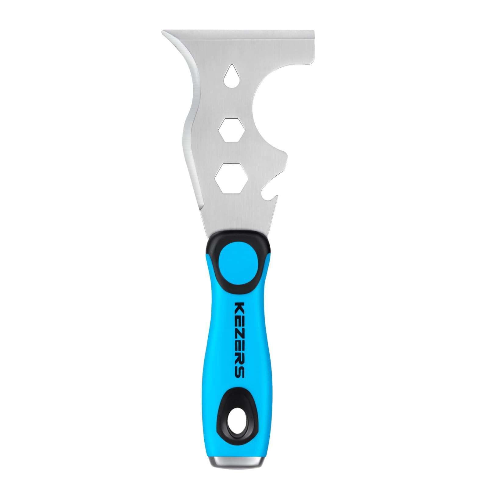 KEZERS 13-In-1 Painter’s Tool, 3" Stainless Steel Putty Knife Scraper, Paint ...