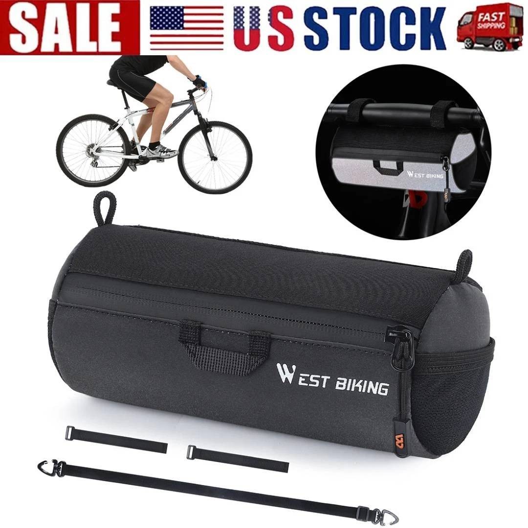 Waterproof Bike Handlebar Bag 1L Front Tube Bag Multifunctional Portable Bag US