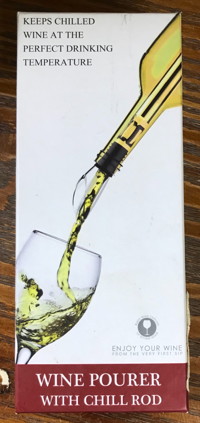 Wine Pourer Chill Rod Stainless Steel Wine Chiller Pour Spout NEW