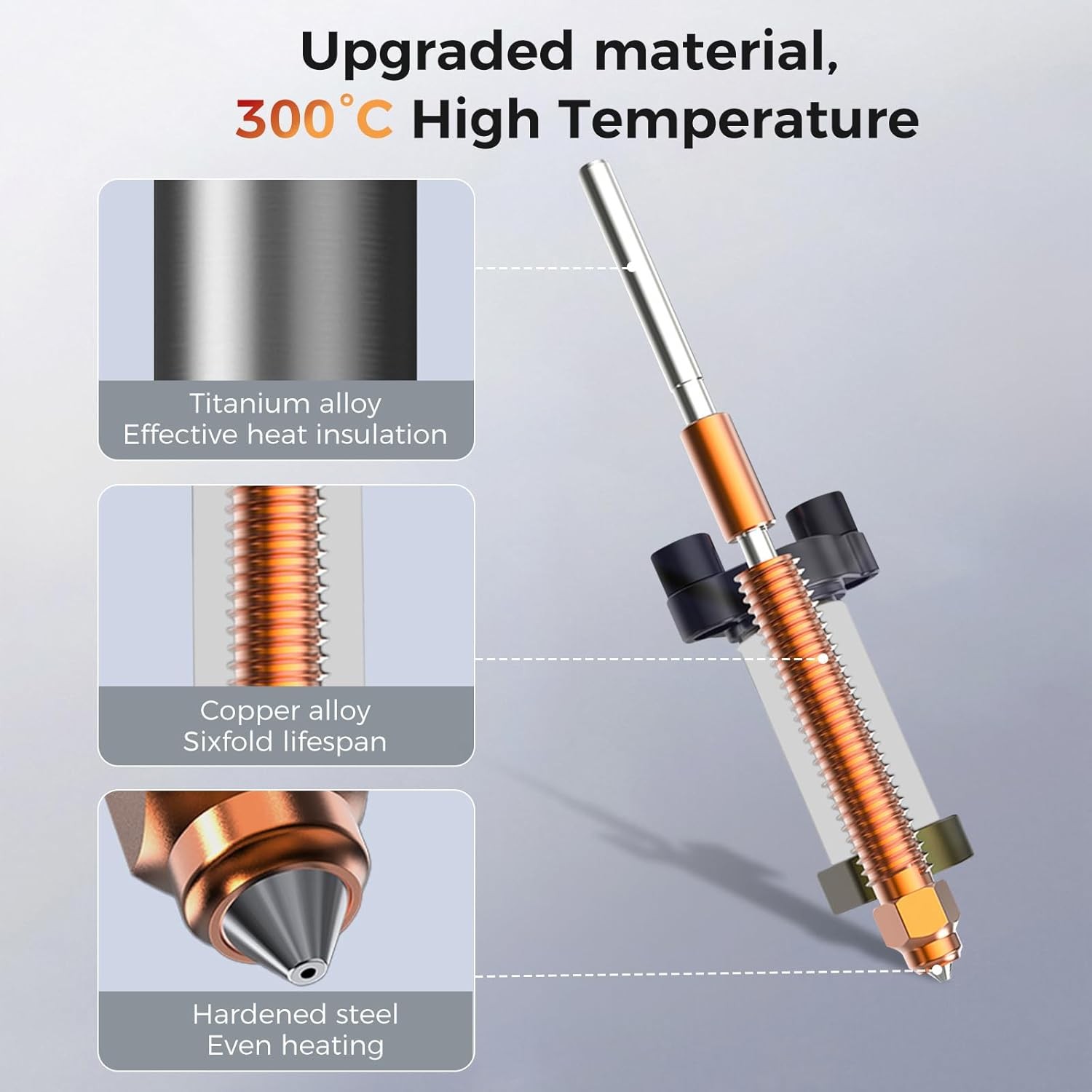 Creality K2 Ceramic Heating Block Hotend Upgrade Kit Quick Swap Official