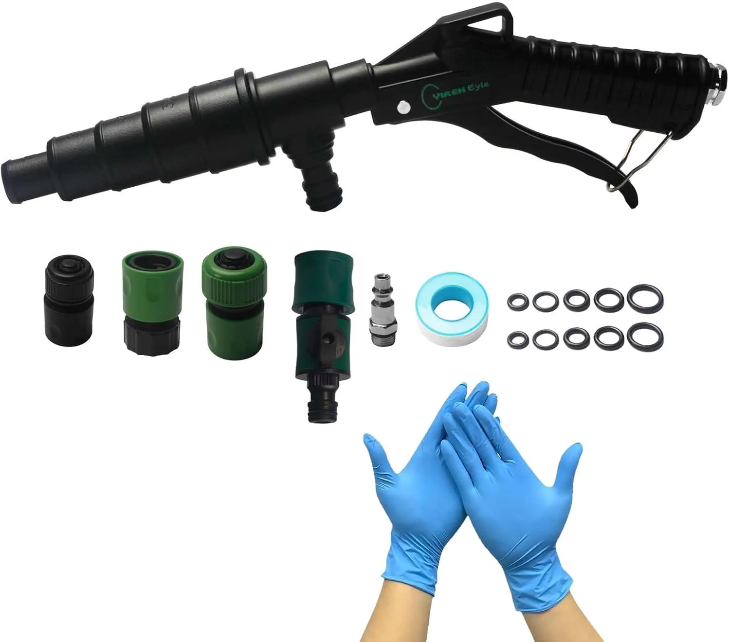 Coolant System Flush Gun Heater Core Radiator Cleaning Tool w/ 19-40mm Nozzles