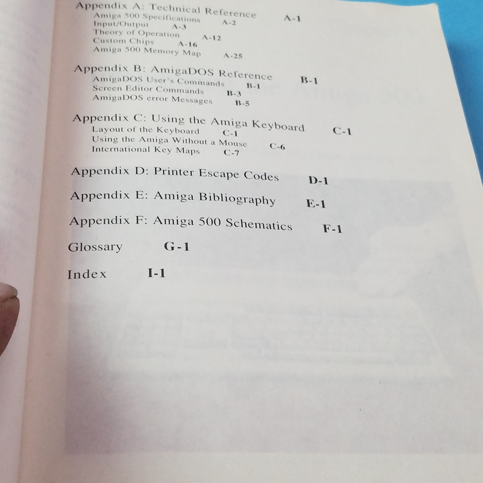 Commodore Amiga 500 8 500 User Guide English Edition 1987