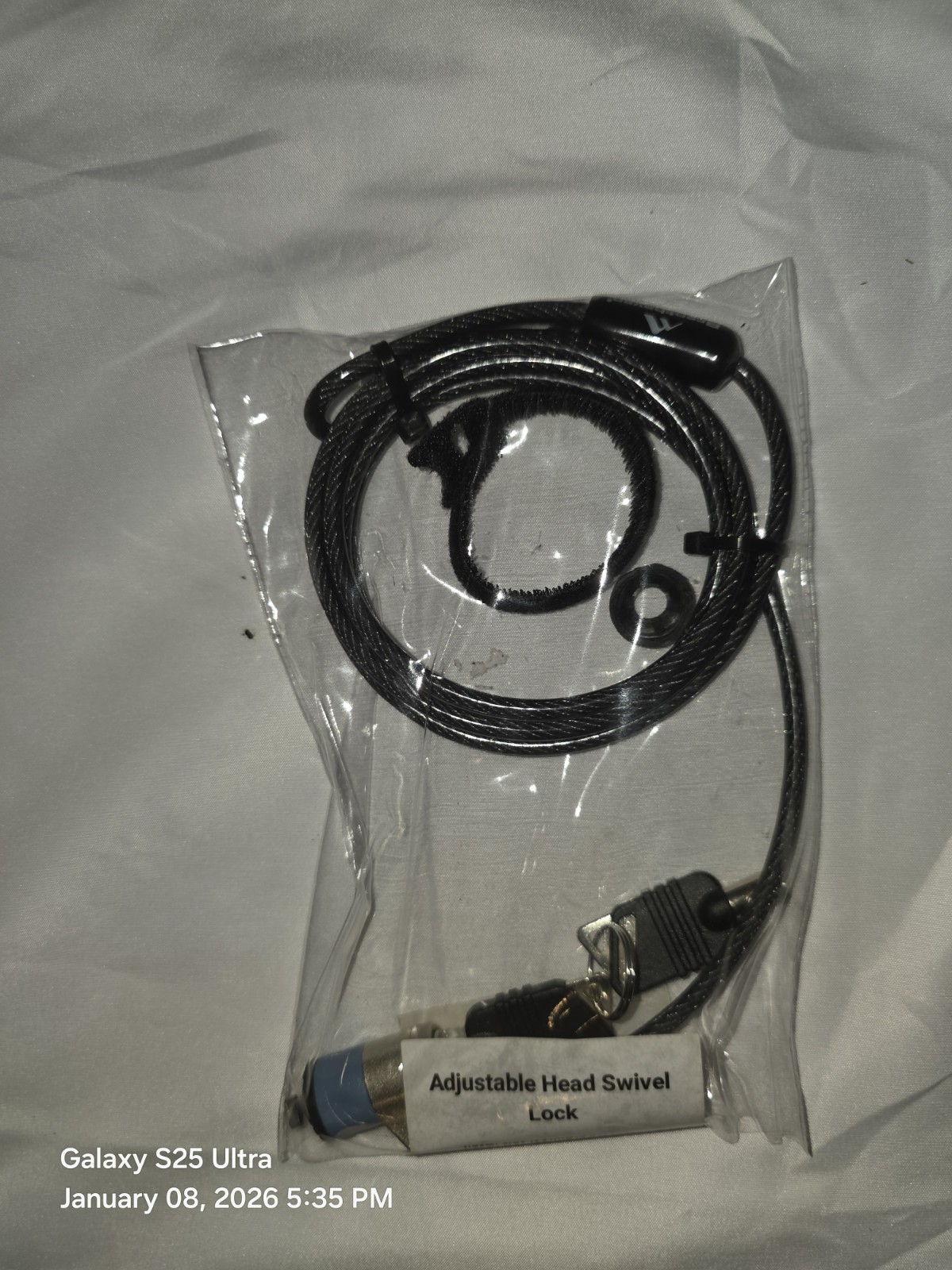 Brenthaven Laptop Lock 4401 Adjustable Head Swivel Lock
