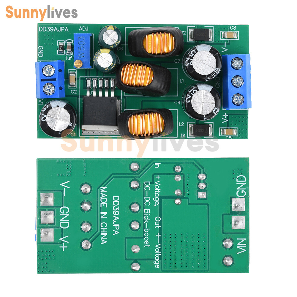 20W Boost-Buck Converter Module Dual Output Voltage 3.6-30V To ±3-30V Adjustable