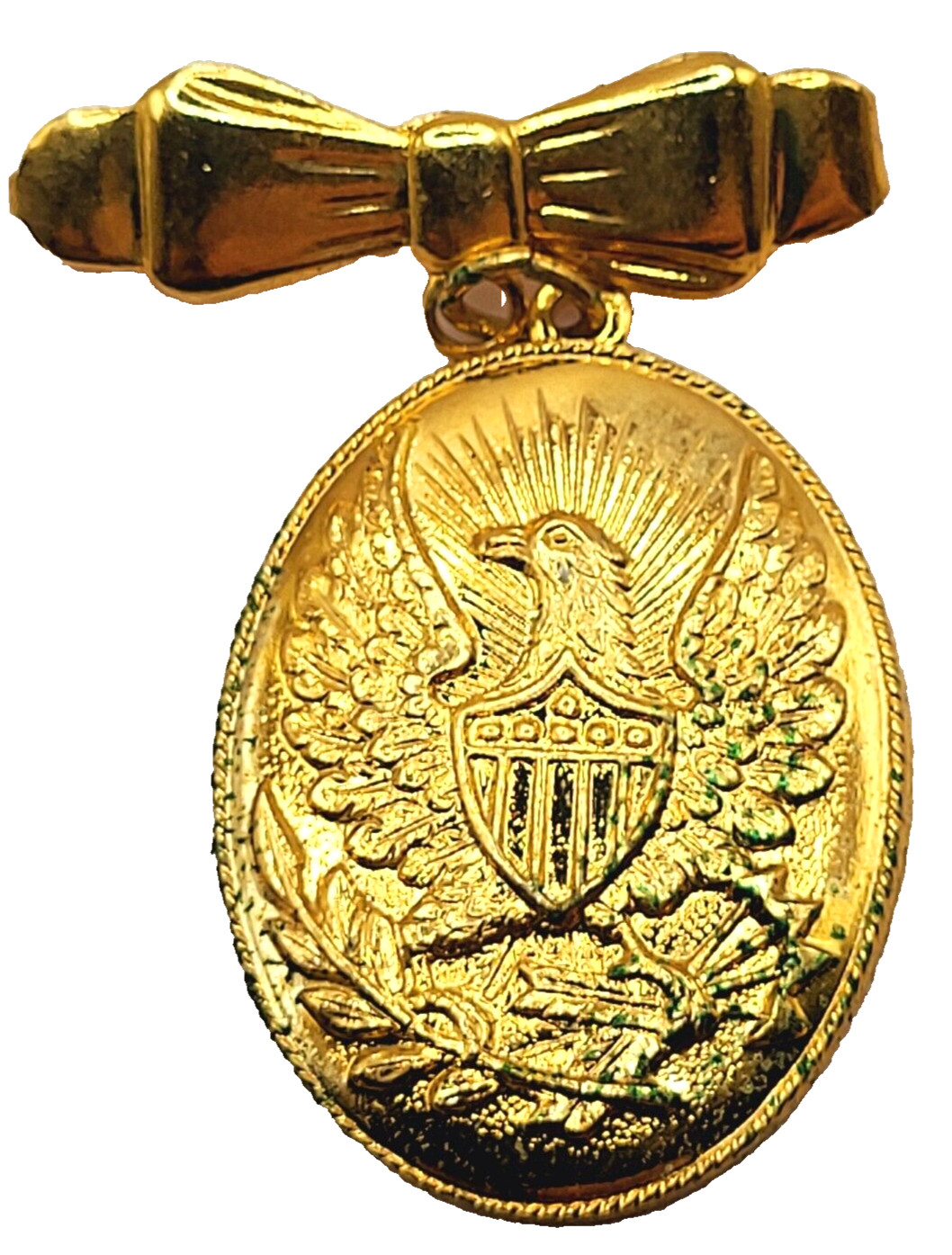 Militaria Sweetheart Badge  Gold Tone