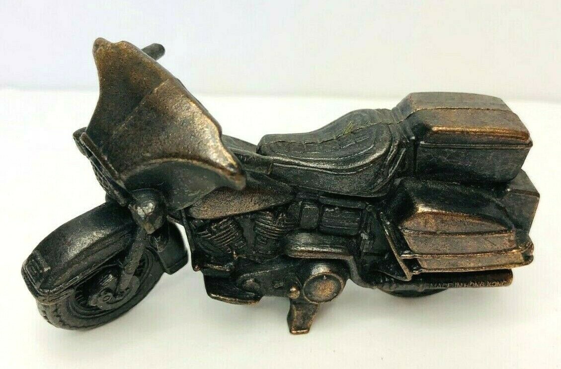 Vintage Diecast Pencil Sharpener Shaped like Motorcycle Chopper  *Ub